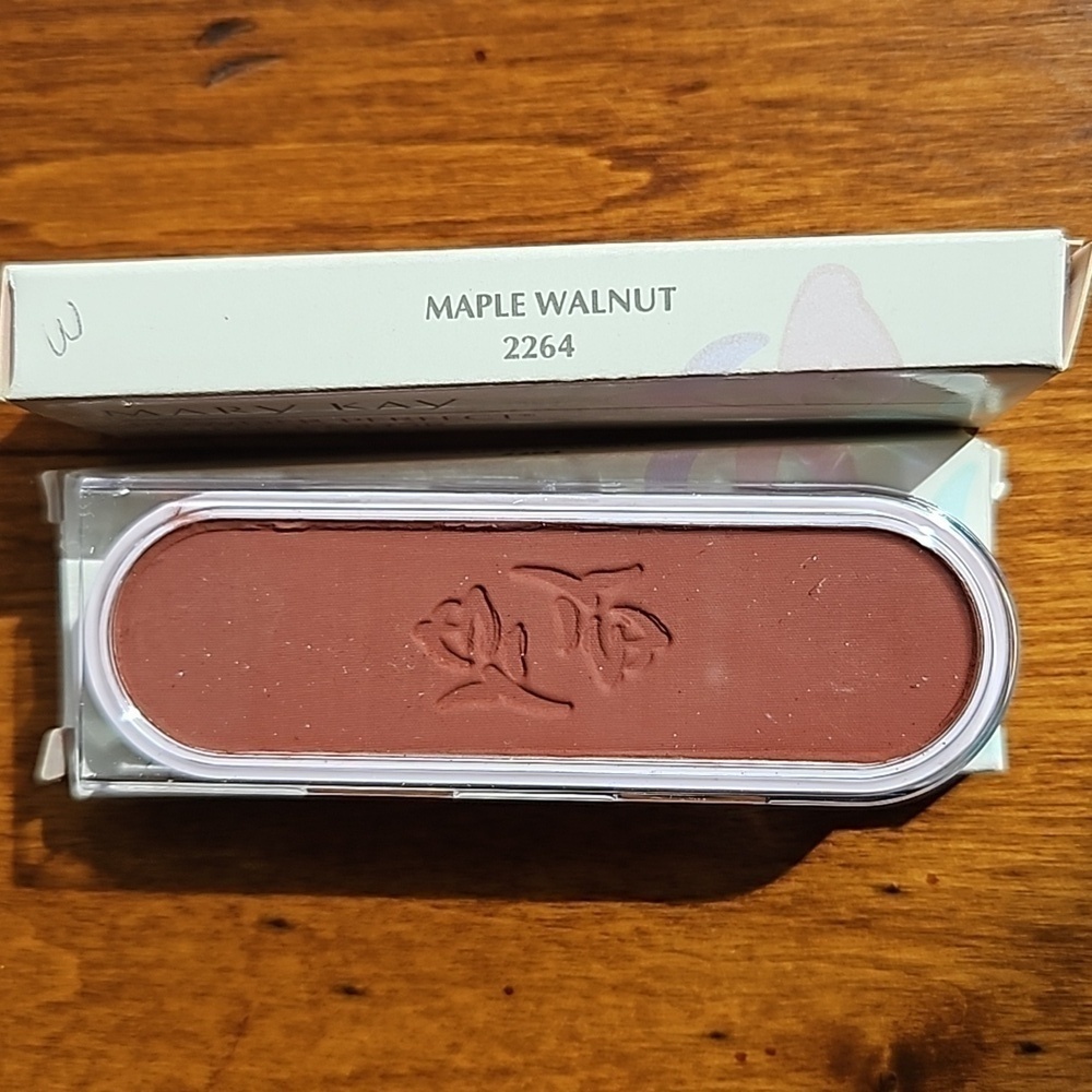 2 Mary Kay Retired Maple Walnut 2264 Powder Perfect Cheek Color Blush Ova…